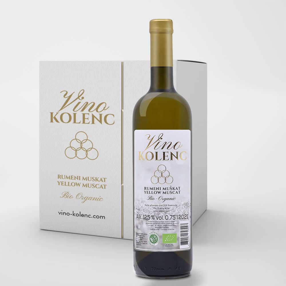 RUMENI MUŠKAT “YELLOW MUSCAT” / 6 Pack - Vino Kolenc